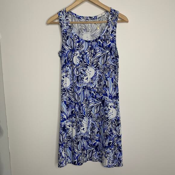 Lily Pulitzer Blue Pandarama Dress Womens Blue Small - Picture 1 of 10
